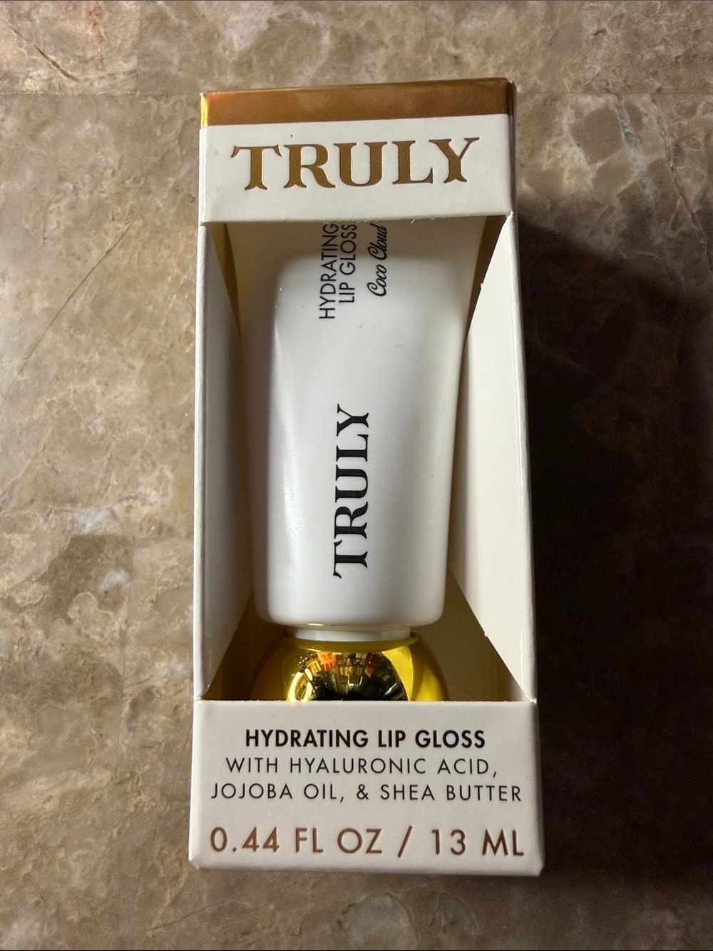 💋3-$36💋TRULY Hydrating Lip Gloss White Tube with Gold Accent